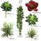 Six Pack Succulent Set, 6 Individual Picks, Natural Sized Artificial Plants, Aloe, Hanging Pearl for Arrangements, Pots, and School Projects, Floral Home by Artificial Flowers